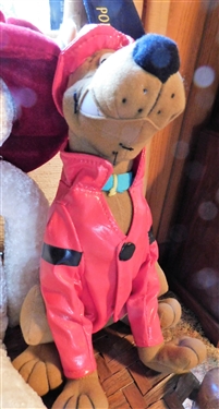Lot of Stuffed Animals including Early Mohair Bear - Missing Eyes, Scooby Doo, and Other Stuffed Bears