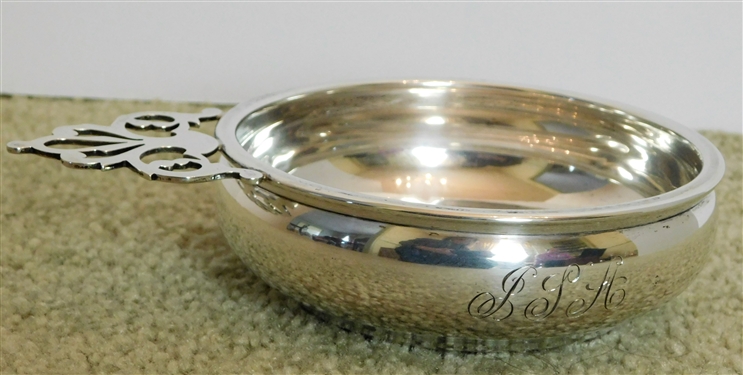International Sterling Silver Porringer 101 49 - 4 1/2 Across - MONOGRAMMED