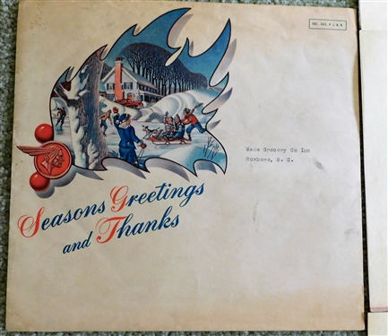 8 Seasons Greetings From Lamborn & Company  Christmas Prints in Original Vellum 