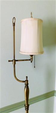 Brass Finish Adjustable Floor Lamp - 52 Tall 