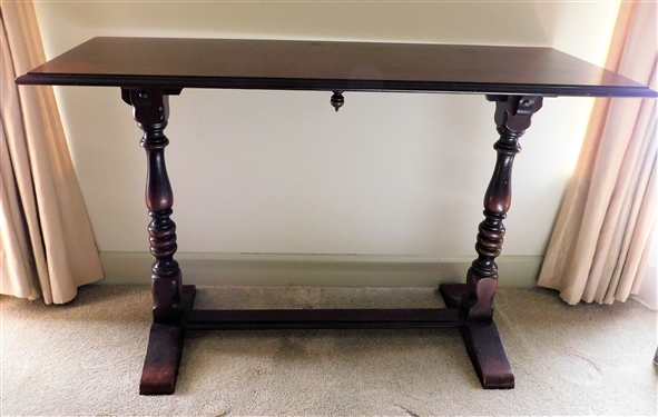 Dark Stained Sofa Table - 31 tall 48 by 18