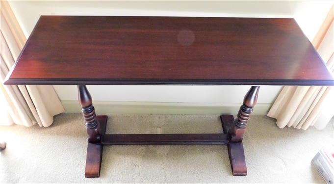 Dark Stained Sofa Table - 31 tall 48 by 18