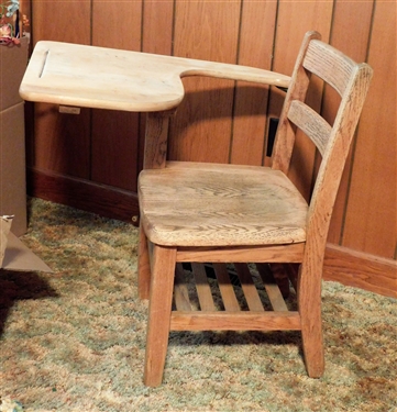Oak Childs School Desk 