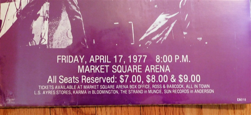 Led Zeppelin Friday, April 17, 1977 Concert Poster - 20 by 13