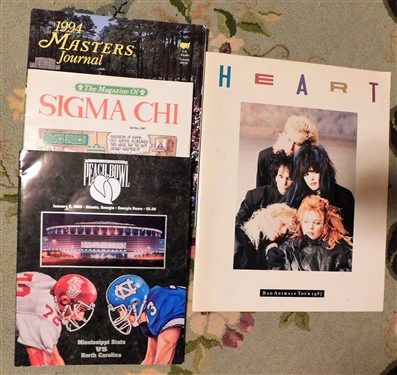 Heart Show Program, 1994 Masters Program, 1983 Peach Bowl Program and Other 