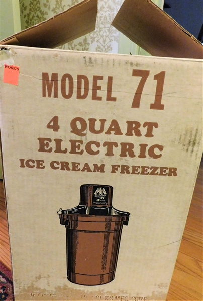 Model 71 Ice Cream Freezer in Original Box