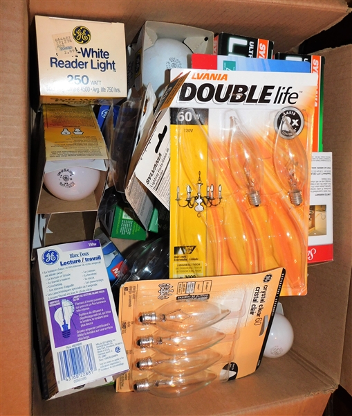 Box Lot of New Light Bulbs