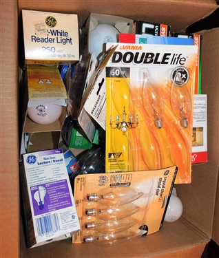 Box Lot of New Light Bulbs