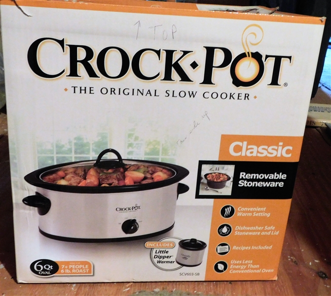 Crock Pot Stainless Slow Cooker with Original Box - 