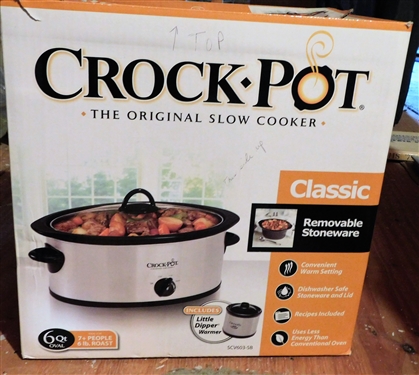 Crock Pot Stainless Slow Cooker with Original Box - 