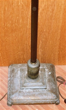 Nice Torchiere Floor Lamp with White Glass Shade - 