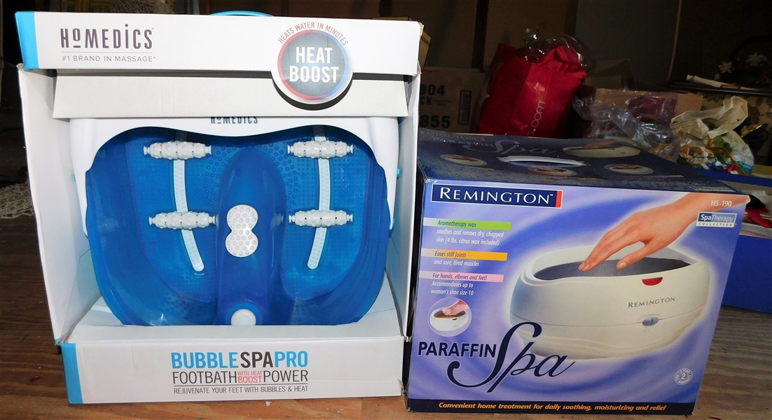 Brand New Bubble Foot Spa with Heat and Brand New Paraffin Wax Spa 