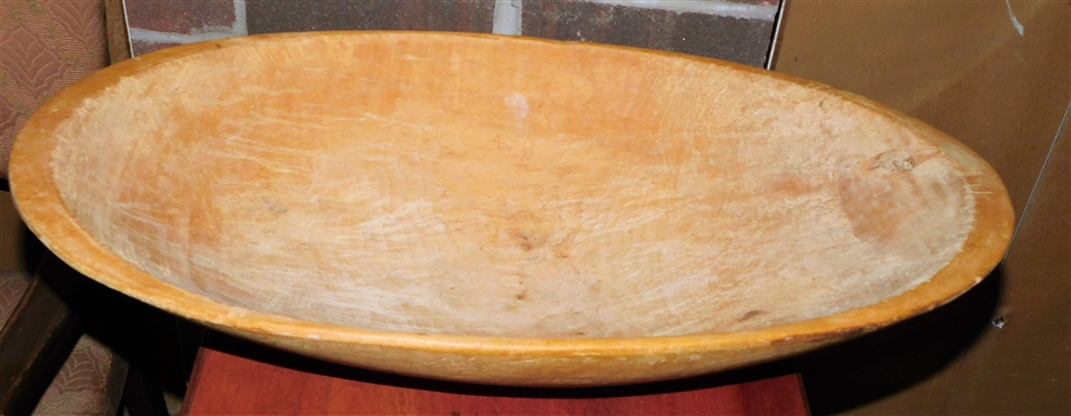 Wood Dough Bowl 24 by 12 1/2