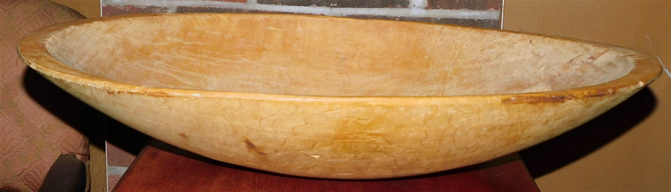 Wood Dough Bowl 24 by 12 1/2