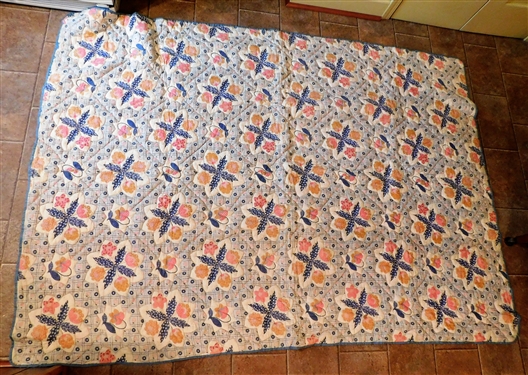 Hand Quilted Spread - 88 by 62