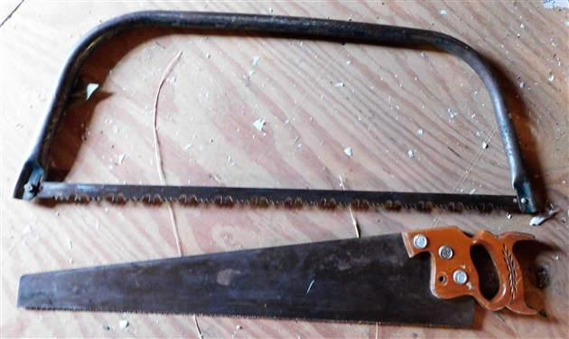 Diston Hand Saw and Other Bow Saw