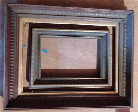 2 Frames - Largest Walnut one Measures 18 by 14