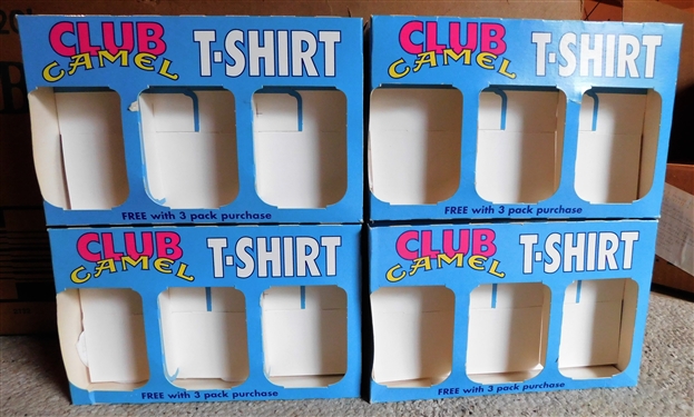 4 Brand New Camel Club Promo T-Shirts in Original Boxes