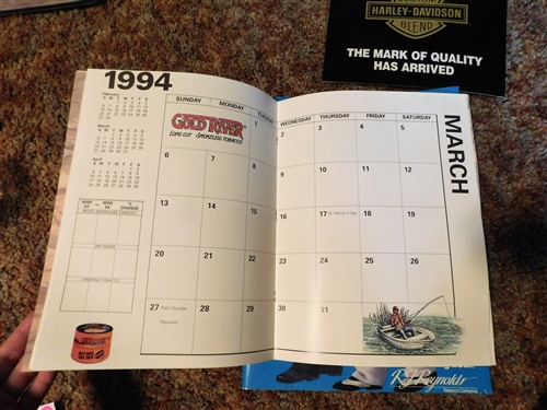 Camel Wides Cigarette Order Book - Unused, Harley Davidson Blend Folder, and A Golden Opportunity Helme Tobacco Company Information Booklet