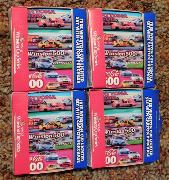 4 Packs of  Winston Cup Lighter Sets
