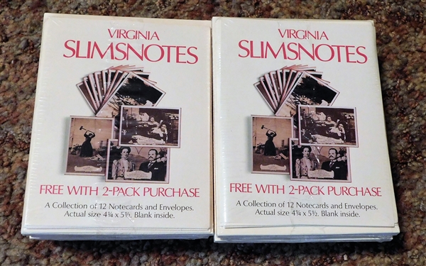 Unopened Packs of Virginia Slim Notes - Note Cards 