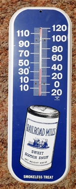 Railroad Mills Sweet Scotch Snuff Metal Thermometer - 16 by 6
