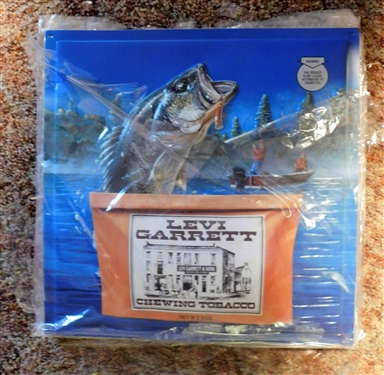7 Levi Garrett Chewing Tobacco Bass Fish Plastic Signs - 18 1/2 by 18 1/2