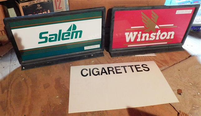Winston and Salem Pump Toppers - Double Sided - Metal in Plastic Frames - Brand New in Original Box
