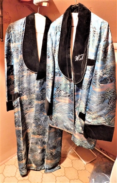 Asian Style Women's Robe and Men's Smoking Jacket - Jacket Embroidered WT