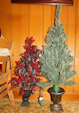 2 Decorative Trees - Tallest is 43