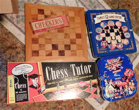 Chess Tutor, Are You Smarter Than a 5th Grader, Family 12 Game Center, and Wood Checker Board 