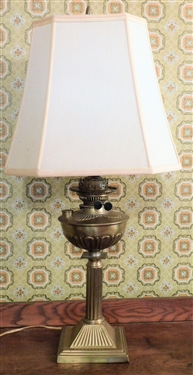 Metal Oil Lamp Style Table Lamp - 29 total height