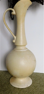 Haegar Tall Pitcher Full of Peacock Feathers - Pitcher Measures 19