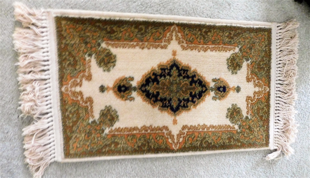 Small "Sarouk" Wool Rug  -16" by 14"