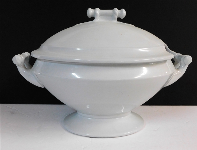 J.G. Meakin Ironstone Footed Tureen - 6" tall 9 1/4" across