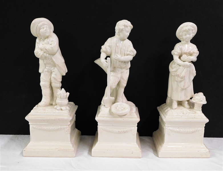 3 Italian Ceramic Figures - 12"