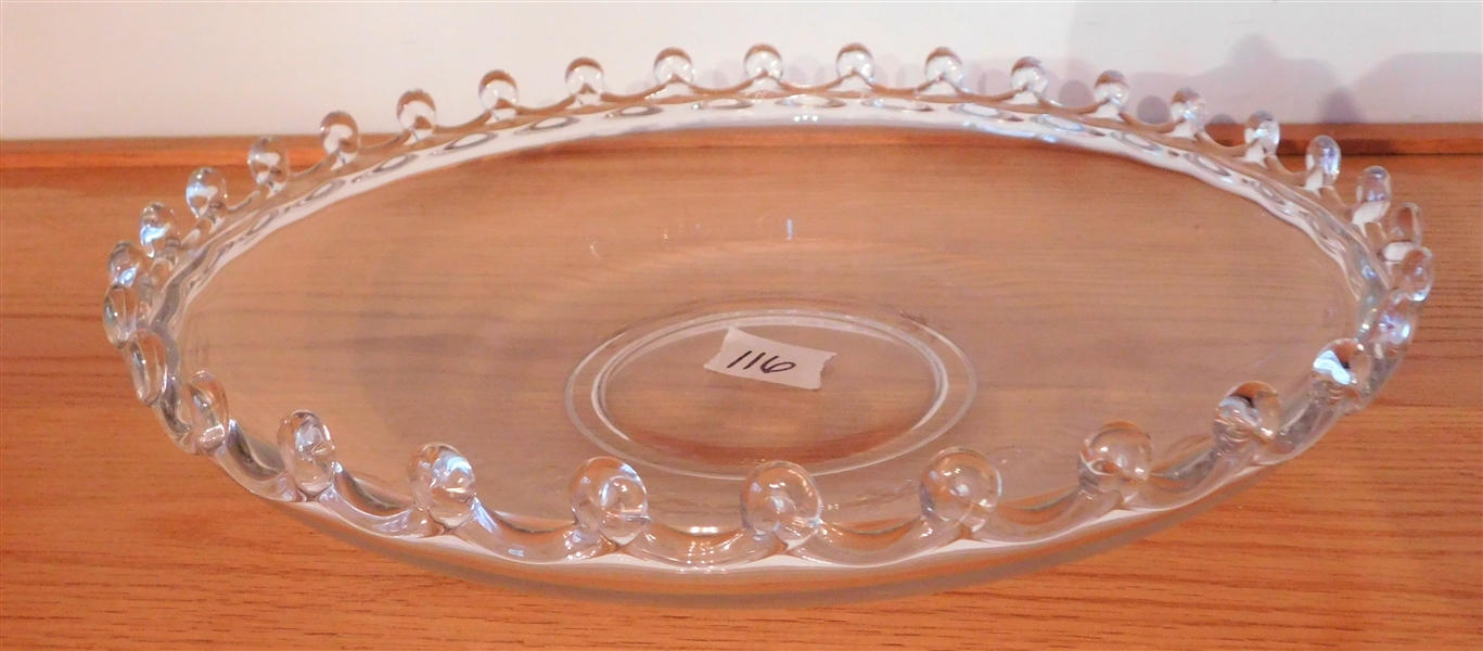 Heisey Lariat Low Bowl - 12" across 2 1/4" tall