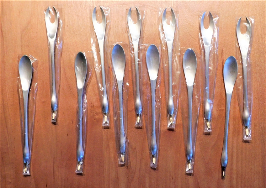 12 Pieces of AG900 Silver Utensils - 6 3/4" long