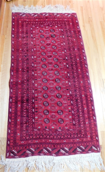 Hand Woven Oriental Rug - 76" by 39"