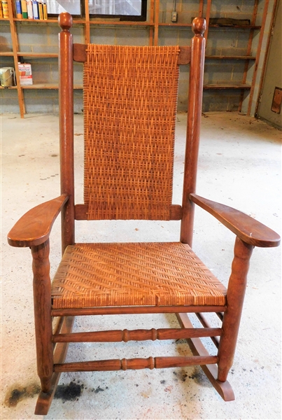 Nice Oak Rocking Chair - P & P Chair Company - Asheboro, NC - 44" tall 