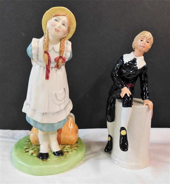 Royal Doulton "Little Lord Fauntleroy" and "Pollyanna" Figures - Pollyanna is 5 3/4" tall 