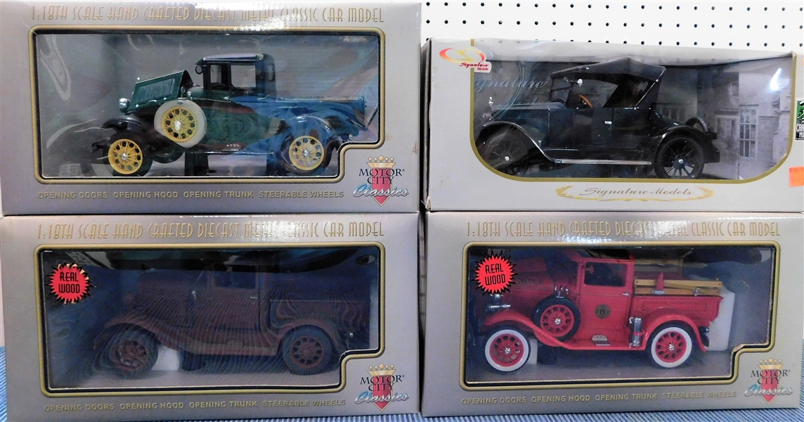 New in Original Boxes 1/18 Scale Model Cars - 3 - 1931 Ford Model A and 1920 Cleveland Roadster, 