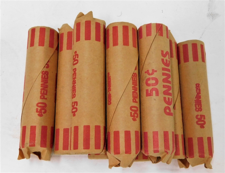 9 Rolls of Wheat Pennies - Unsearched