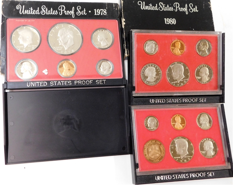 1978, 1980, 1982 Proof Sets