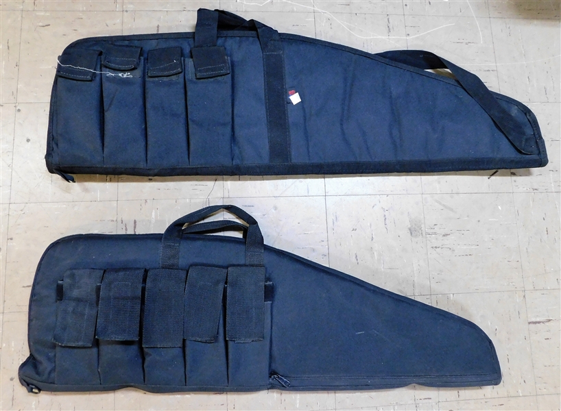 2 Gun Cases with Clip Storage Pockets on the Outside - Ace Case and Double Triple