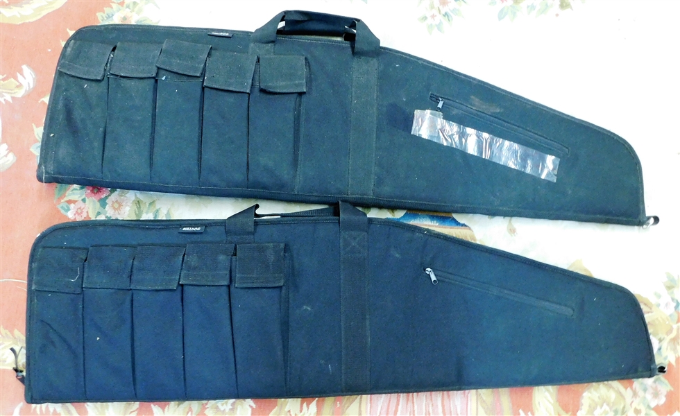 2 Bulldog Gun Cases with Magazine Storage Pockets 