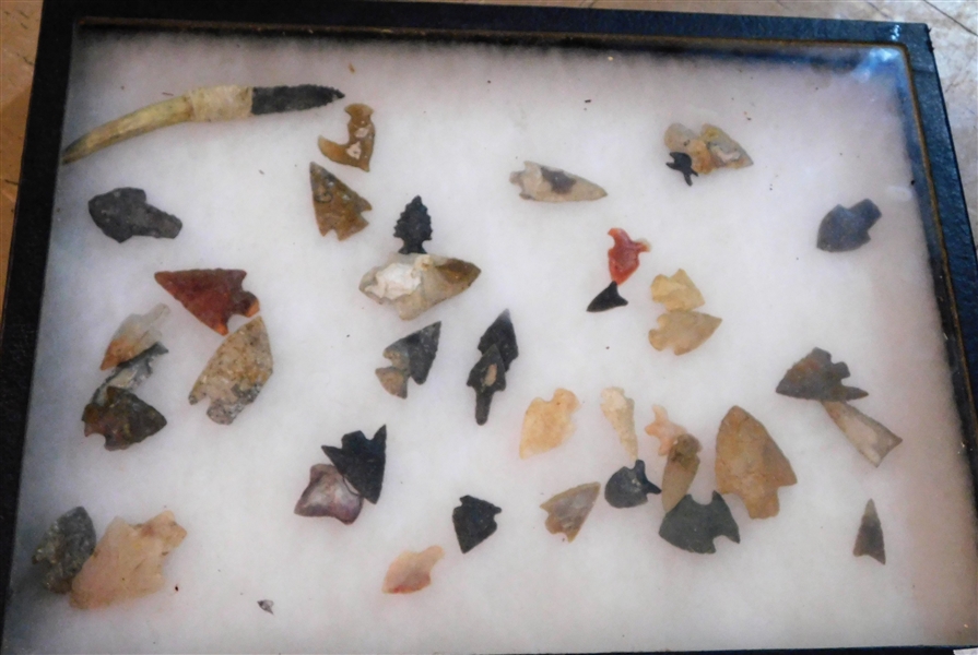 Display Case of Native American Artifacts  