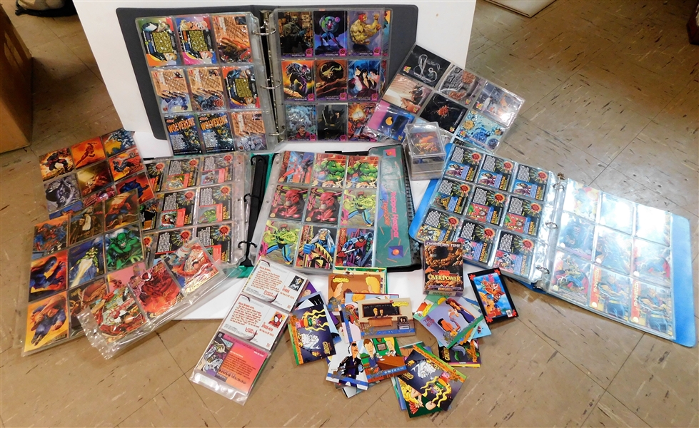 Lot of Marvel Overpower Game Cards also Some MTV and Beavis and Butthead Cards