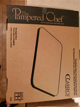 Brand New Pampered Chef Classic Rectangular Baking Stone