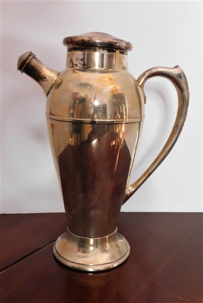 International Silver Company Silverplate Cocktail Pitcher 11" tall 